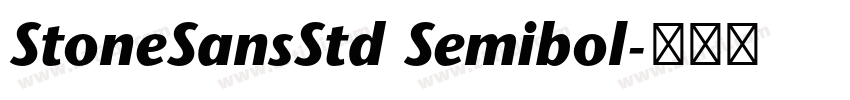 StoneSansStd Semibol字体转换 StoneSansStd Semibol字体转换